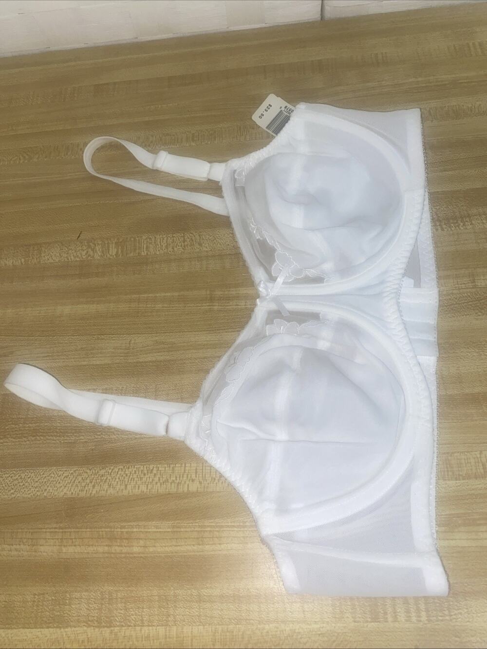 New W/ Tag Bali Bra #0180 Full Coverage Cup Comfort White 38C U Back Back Close